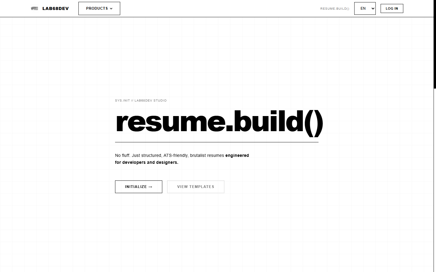 LAB68 CV Builder